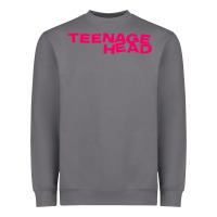 Storm Teenage Head Print (Pink) Plain Heavyweight Sweatshirt - PixelFlow