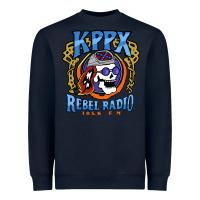Navy Kppx Rebel Radio Heavyweight Sweatshirt - PixelFlow