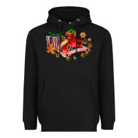 Black cowgirl hat with gifts and cookies Heavyweight Hoodie - AdoDesignShop