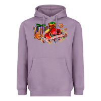 Lavender cowgirl hat with gifts and cookies Heavyweight Hoodie - AdoDesignShop