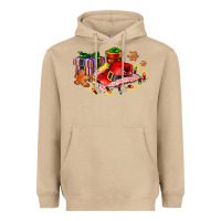 Mushroom cowgirl hat with gifts and cookies Heavyweight Hoodie - AdoDesignShop