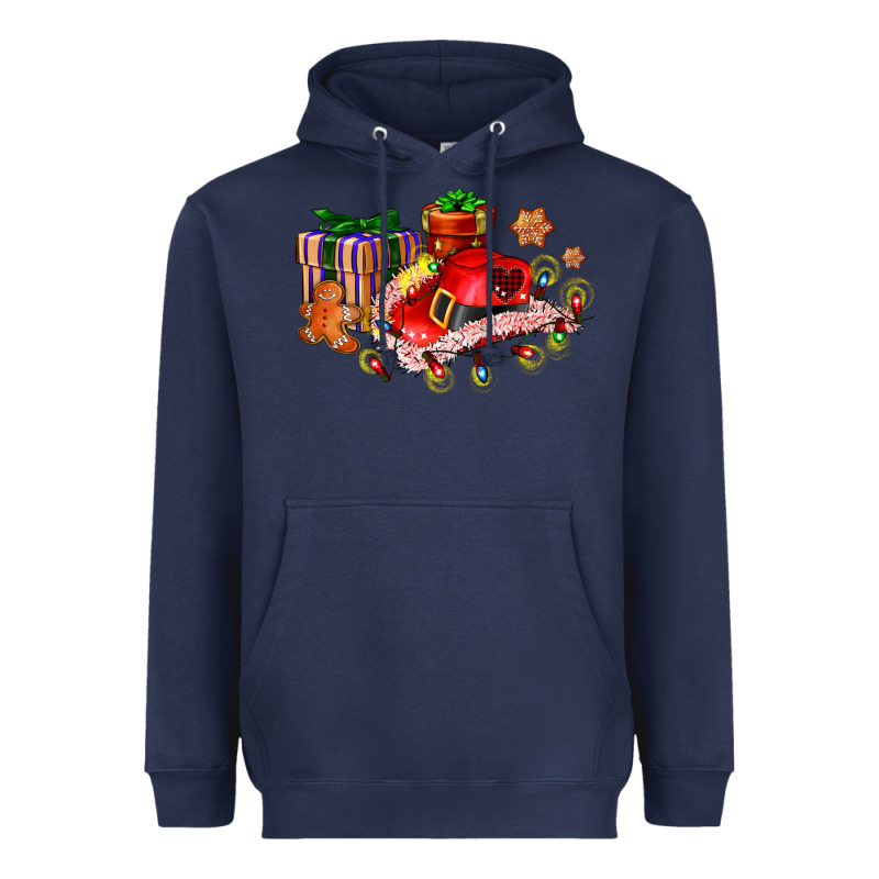 Cowgirl Hat With Gifts And Cookies Heavyweight Hoodie by AdoDesignShop | Teevron