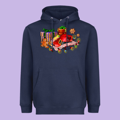 Cowgirl Hat With Gifts And Cookies Heavyweight Hoodie Designed By Adodesignshop