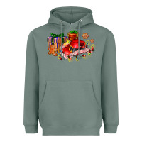 Sage cowgirl hat with gifts and cookies Heavyweight Hoodie - AdoDesignShop