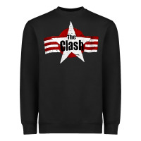 Black Old Rock 1976 Clash Heavyweight Sweatshirt - PixelFlow