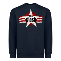 Navy Old Rock 1976 Clash Heavyweight Sweatshirt - PixelFlow