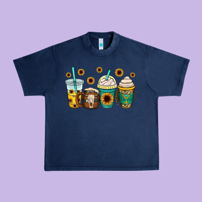 Yellowstone Coffee Cups Urban Heavy Tee Designed By Oliviacreatesart