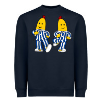 Navy bananas double Heavyweight Sweatshirt - PixelFlow