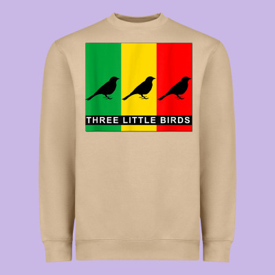 Three Little Birds Heavyweight Sweatshirt Designed By Pixelflow
