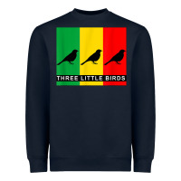 Navy THREE LITTLE BIRDS Heavyweight Sweatshirt - PixelFlow
