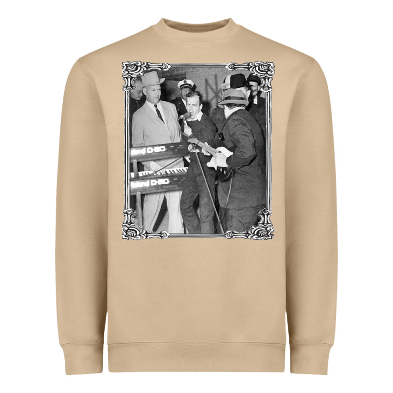 Lee Harvey Oswald And The Jack Ru Heavyweight Sweatshirt by PixelFlow | Teevron