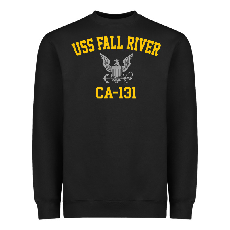 Uss Fall River Ca 131 Heavyweight Sweatshirt by PixelFlow | Teevron