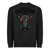 Black greyhound t  shirt greyhound t  shirt (3) Heavyweight Sweatshirt - PixelFlow