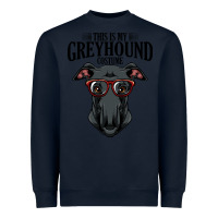 Navy greyhound t  shirt greyhound t  shirt (3) Heavyweight Sweatshirt - PixelFlow
