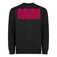 Black sf muni bart    muni Heavyweight Sweatshirt - PixelFlow