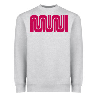 Heather Grey sf muni bart    muni Heavyweight Sweatshirt - PixelFlow