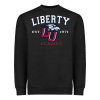 Black liberty university flames football lynchburg virginia sparky the eagle Heavyweight Sweatshirt - PixelFlow
