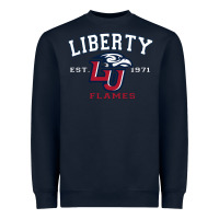 Navy liberty university flames football lynchburg virginia sparky the eagle Heavyweight Sweatshirt - PixelFlow