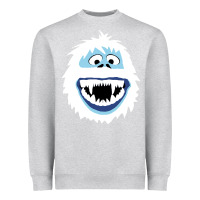 Heather Grey bumble face Heavyweight Sweatshirt - PixelFlow