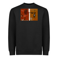 Black It’s Always Sunny Painting Heavyweight Sweatshirt - PixelFlow