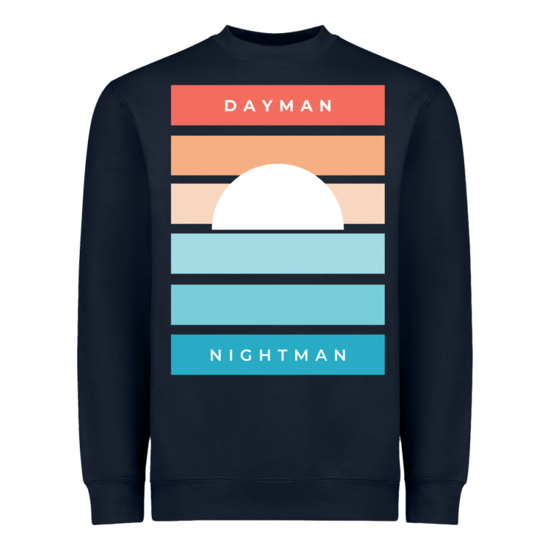 Dayman Nightman - It's Always Sunny Heavyweight Sweatshirt by PixelFlow | Teevron