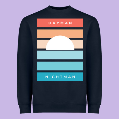 Dayman Nightman - It's Always Sunny Heavyweight Sweatshirt Designed By Pixelflow