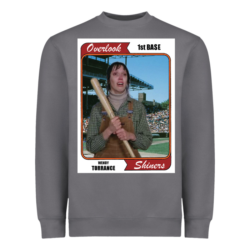 Wendy Torrance Vinatge Baseball Card Heavyweight Sweatshirt by PixelFlow | Teevron