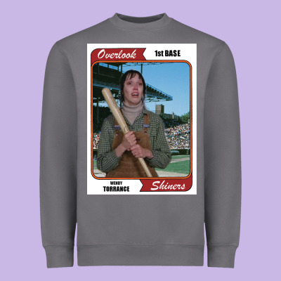 Wendy Torrance Vinatge Baseball Card Heavyweight Sweatshirt Designed By Pixelflow