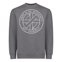 Storm Crass   There Is No  Authority But Yourself Classic Heavyweight Sweatshirt - PixelFlow