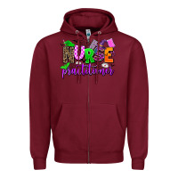 Burgundy nurse practitioner Zipper Hoodie - AdoDesignShop