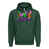Sports Green nurse practitioner Zipper Hoodie - AdoDesignShop