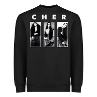 Black Cher, Cher Heart of Stone, Cher Cher Cher Cher Cher, Cher Cher Cher Ch Heavyweight Sweatshirt - PixelFlow