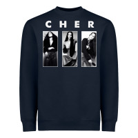 Navy Cher, Cher Heart of Stone, Cher Cher Cher Cher Cher, Cher Cher Cher Ch Heavyweight Sweatshirt - PixelFlow