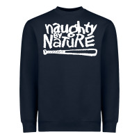 Navy naughty by nature Heavyweight Sweatshirt - PixelFlow
