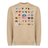 Mushroom american football team collage    wall art Heavyweight Sweatshirt - PixelFlow