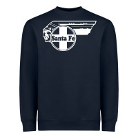 Navy big chief clean santa fe railroad Heavyweight Sweatshirt - PixelFlow