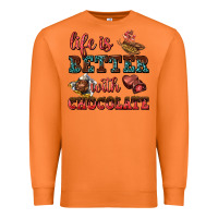 Carrot life is better with chocolate Premium Sweatshirt - AdoDesignShop