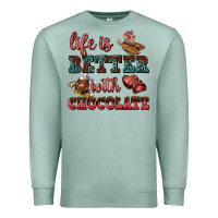 Seafoam life is better with chocolate Premium Sweatshirt - AdoDesignShop