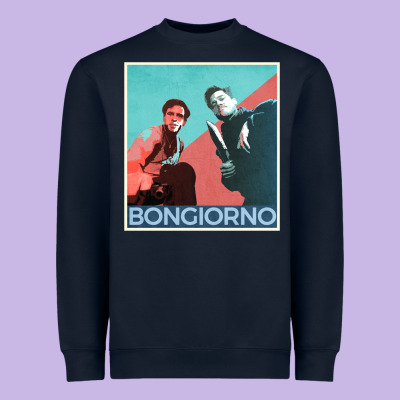 Inglorious Basterds - Bongiorno Poster Gift Heavyweight Sweatshirt Designed By Pixelflow