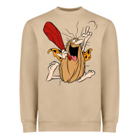Mushroom captain caveman captain caveman unga bunga premium t shirt Heavyweight Sweatshirt - PixelFlow