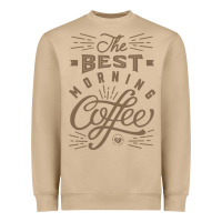 The Best Morning Coffee Heavyweight Sweatshirt | Teevron