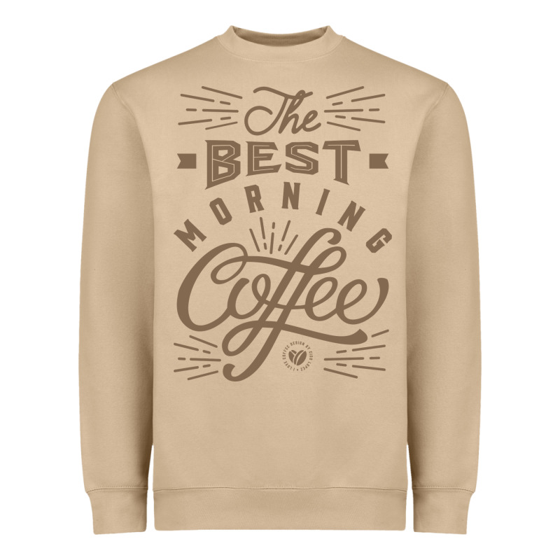 The Best Morning Coffee Heavyweight Sweatshirt by PixelFlow | Teevron