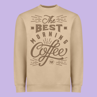 The Best Morning Coffee Heavyweight Sweatshirt Designed By Pixelflow