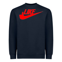 Navy like Heavyweight Sweatshirt - PixelFlow
