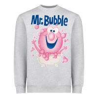 Heather Grey Mr bubble makes bath time fun Heavyweight Sweatshirt - PixelFlow
