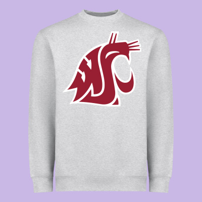 Washington State Cougars Heavyweight Sweatshirt Designed By Pixelflow