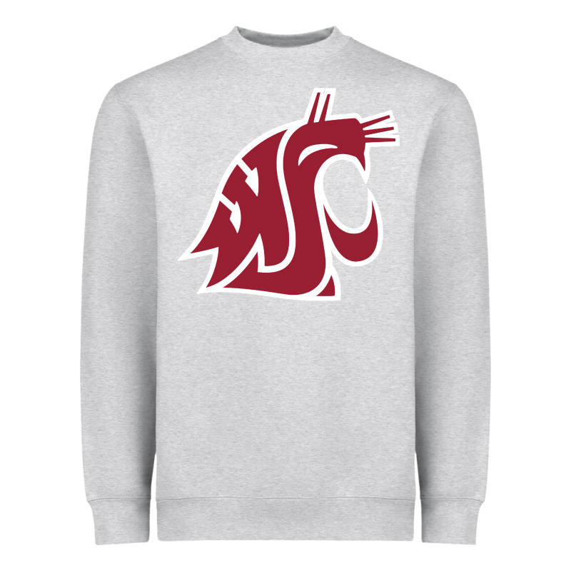 Washington State Cougars Heavyweight Sweatshirt by PixelFlow | Teevron