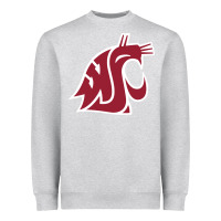 Heather Grey washington state cougars Heavyweight Sweatshirt - PixelFlow