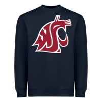 Navy washington state cougars Heavyweight Sweatshirt - PixelFlow