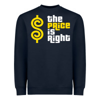 Navy price is right Heavyweight Sweatshirt - PixelFlow